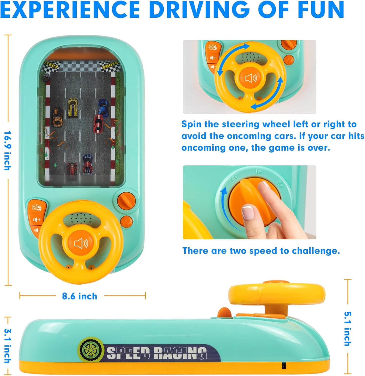 Interactive Kids Driving Steering Wheel Toy