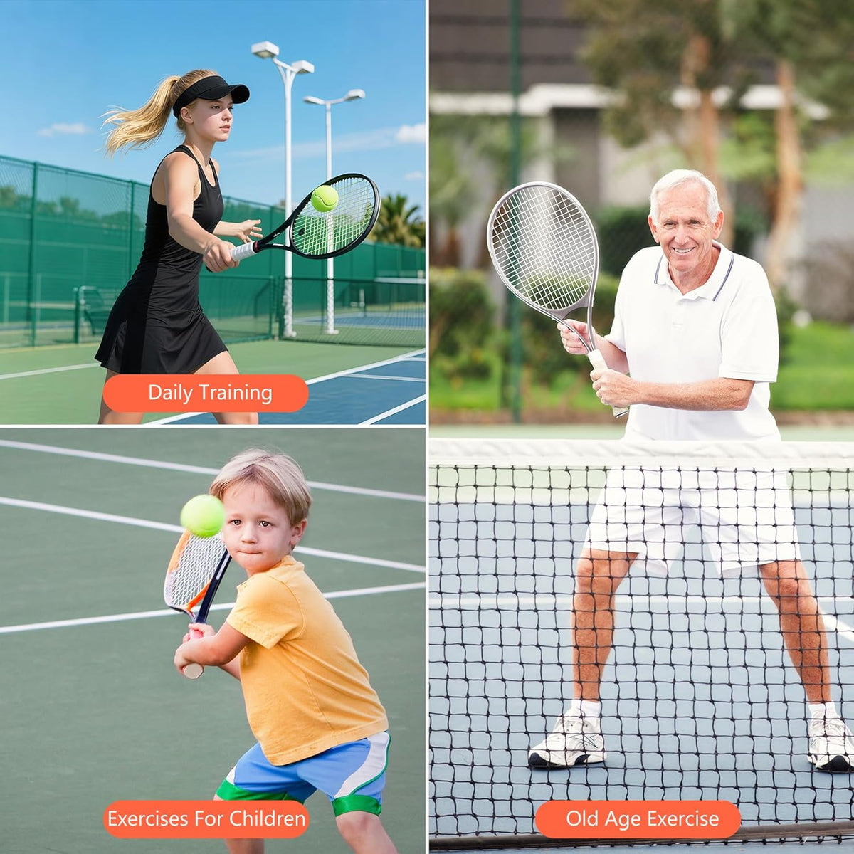 Tennis Trainer Rebound Ball with String — Random Color