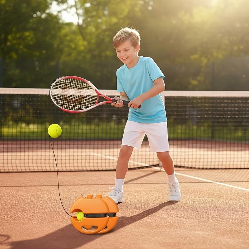 Solo Tennis Trainer Rebound Ball with + Racquet + 1 String Ball (Orange)