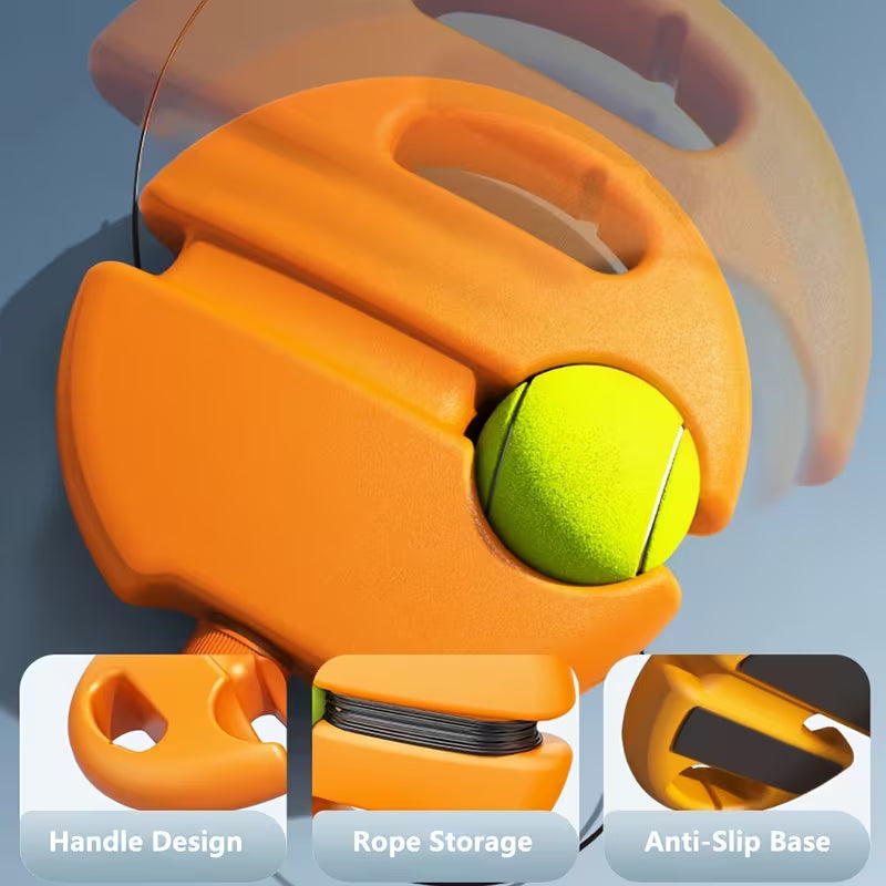 Solo Tennis Trainer Rebound Ball with + Racquet + 1 String Ball (Orange)
