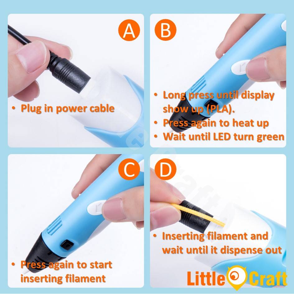 3D Drawing Pen  - Enhance Art and Imagination Skills - Random Color