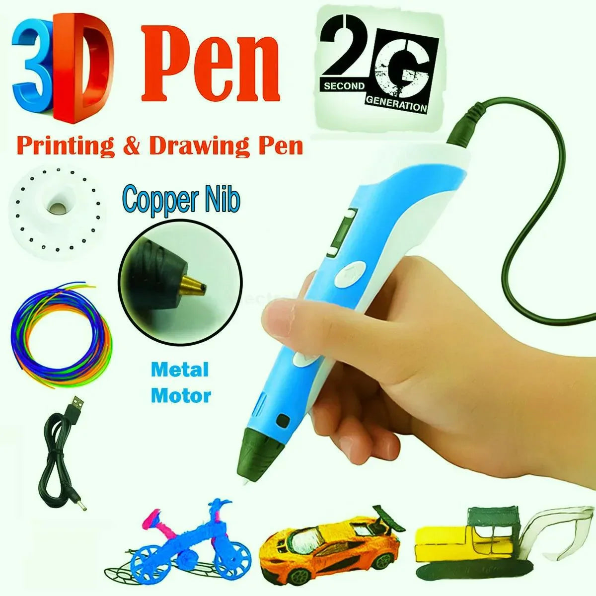 3D Drawing Pen  - Enhance Art and Imagination Skills