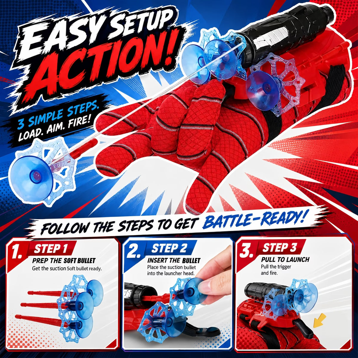 SpiderShot™ Spider Web Launcher