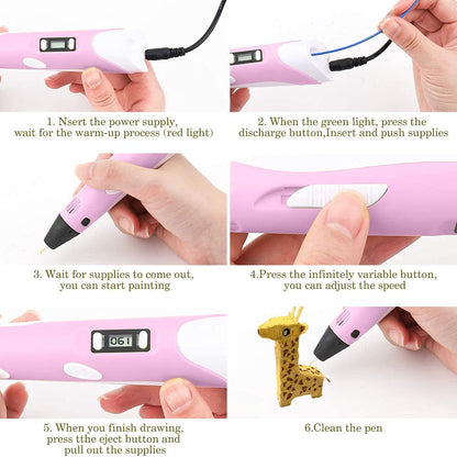 3D Drawing Pen  - Enhance Art and Imagination Skills