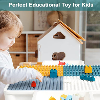 Building Blocks Table Set Large Size – Includes 1 Rabbit Chair & 560+ Blocks Set