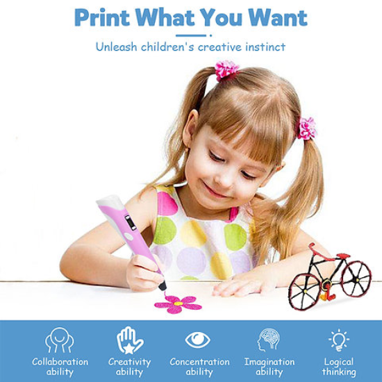 3D Drawing Pen  - Enhance Art and Imagination Skills - Random Color