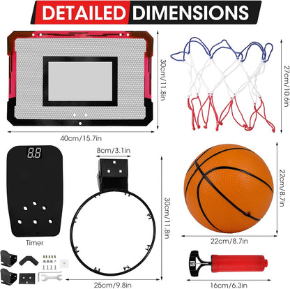 Indoor Basketball Hoops Backboard (Goals Counter) + Balls
