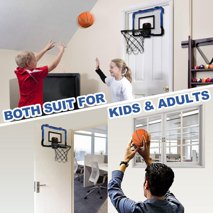 Indoor Basketball Hoops Backboard (Goals Counter) + Balls