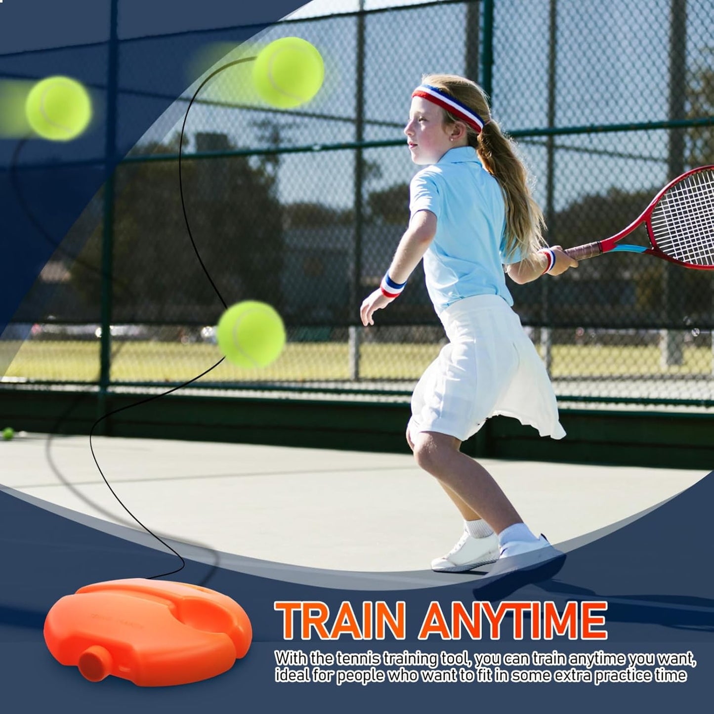 Tennis Trainer Rebound Ball with String — Random Color