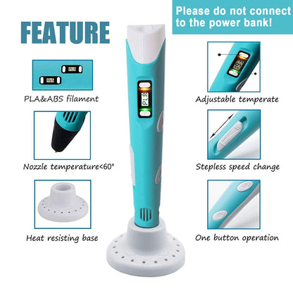 3D Drawing Pen  - Enhance Art and Imagination Skills - Random Color