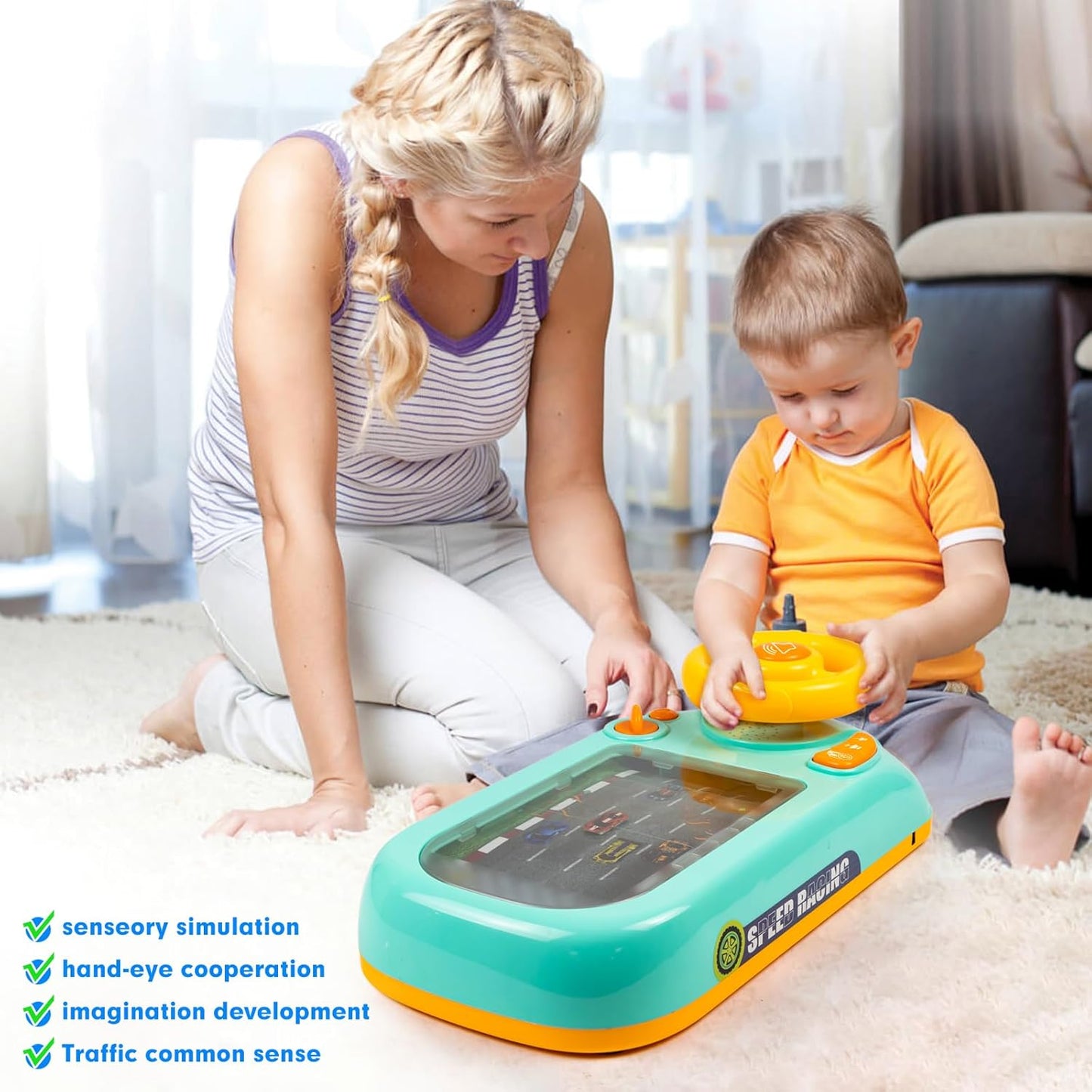 Interactive Kids Driving Steering Wheel Toy