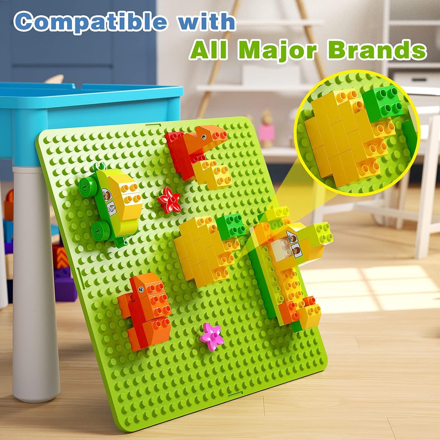Building Blocks Table Set – Includes 1 Rabbit Chair & 560+ Blocks Set