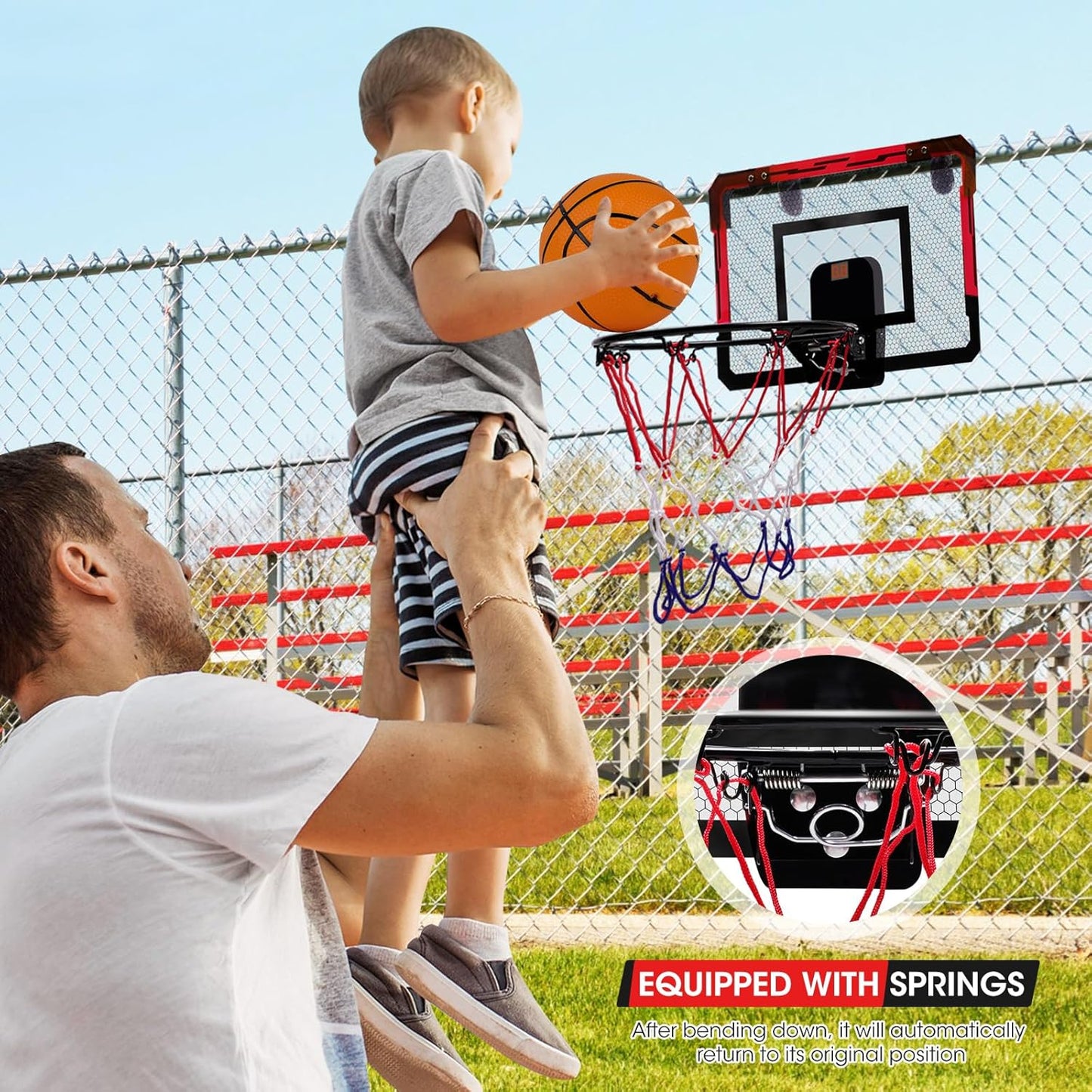 Indoor Basketball Hoops Backboard (Goals Counter) + Balls