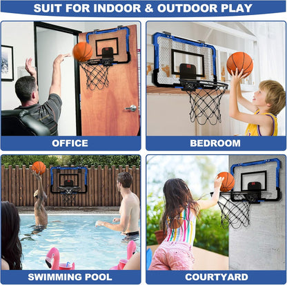 Indoor Basketball Hoops Backboard (Goals Counter) + Balls