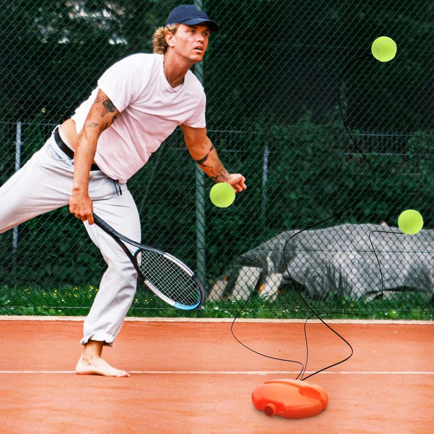 Tennis Trainer Rebound Ball with String — Random Color