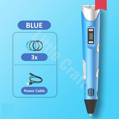 3D Drawing Pen  - Enhance Art and Imagination Skills - Random Color