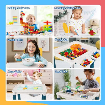 Building Blocks Table Set – Includes 1 Rabbit Chair & 560+ Blocks Set