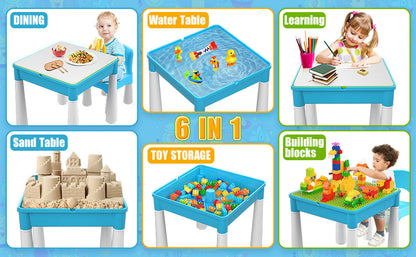 Building Blocks Table Set – Includes 1 Rabbit Chair & 560+ Blocks Set
