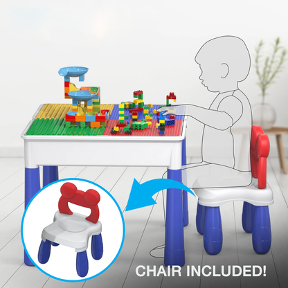 Building Blocks Table Set – Includes 1 Rabbit Chair & 560+ Blocks Set
