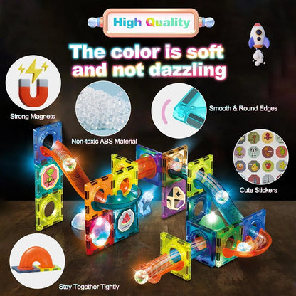 56Pcs Building Blocks  Magnetic Tiles