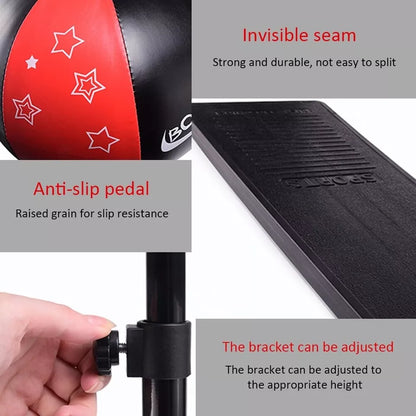 Kids Boxing Trainer Stand + Gloves and Pump (Height-Adjustable)