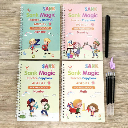 Reusable Handwriting Workbook For Kids | Pack Of 4 Books
