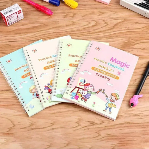 Reusable Handwriting Workbook For Kids | Pack Of 4 Books