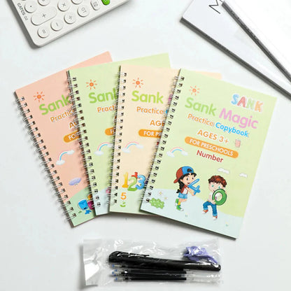 Reusable Handwriting Workbook For Kids | Pack Of 4 Books