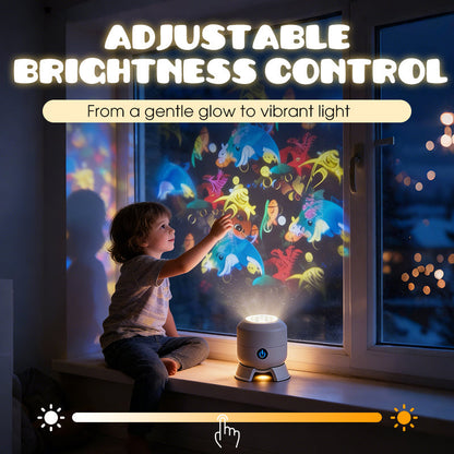 Dynamic rotating LED projector light